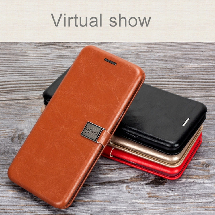 Lenuo Lebe Series for Galaxy S9 PU + TPU Crazy Horse Texture Horizontal Flip Leather Case with Card Slots