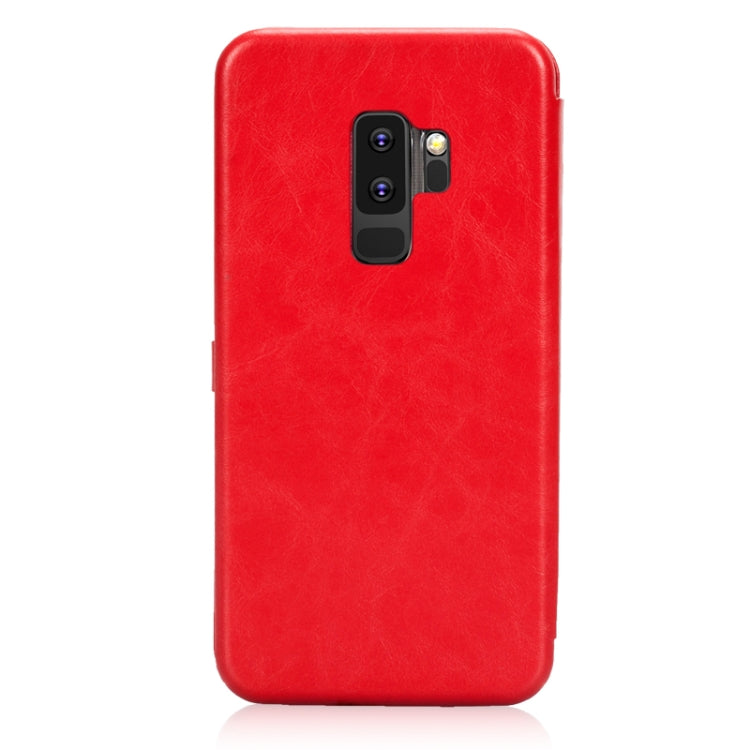 Lenuo Lebe Series for Galaxy S9+ PU + TPU Crazy Horse Texture Horizontal Flip Leather Case with Card Slots