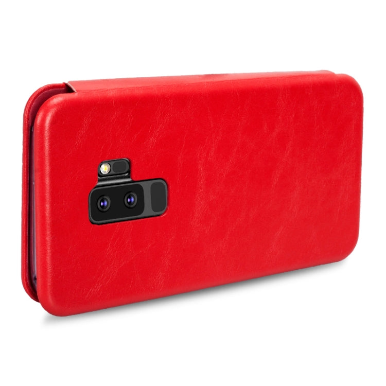 Lenuo Lebe Series for Galaxy S9+ PU + TPU Crazy Horse Texture Horizontal Flip Leather Case with Card Slots