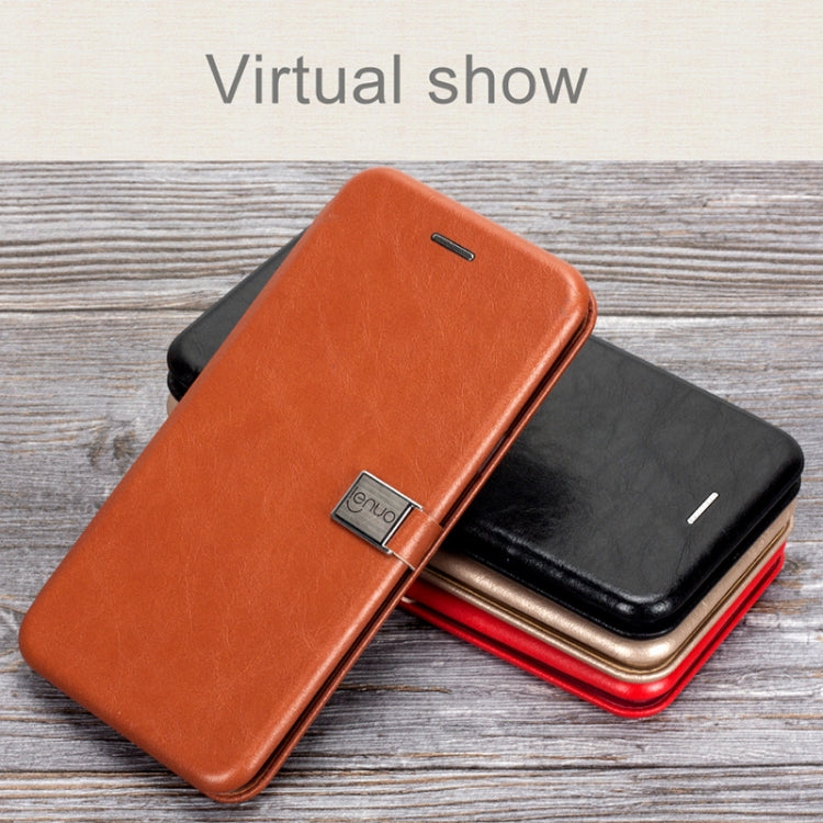 Lenuo Lebe Series for Galaxy S9+ PU + TPU Crazy Horse Texture Horizontal Flip Leather Case with Card Slots