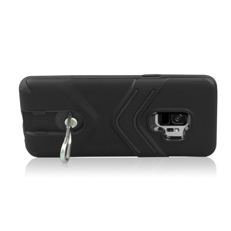 For Galaxy S9 TPU + PC Shockproof Protective Back Case with Rotatable Holder