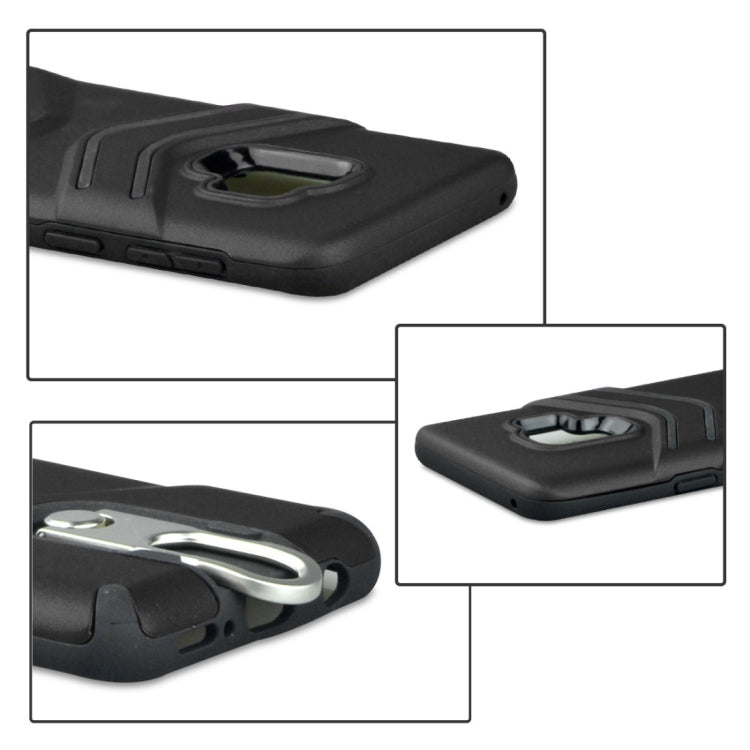 For Galaxy S9 TPU + PC Shockproof Protective Back Case with Rotatable Holder