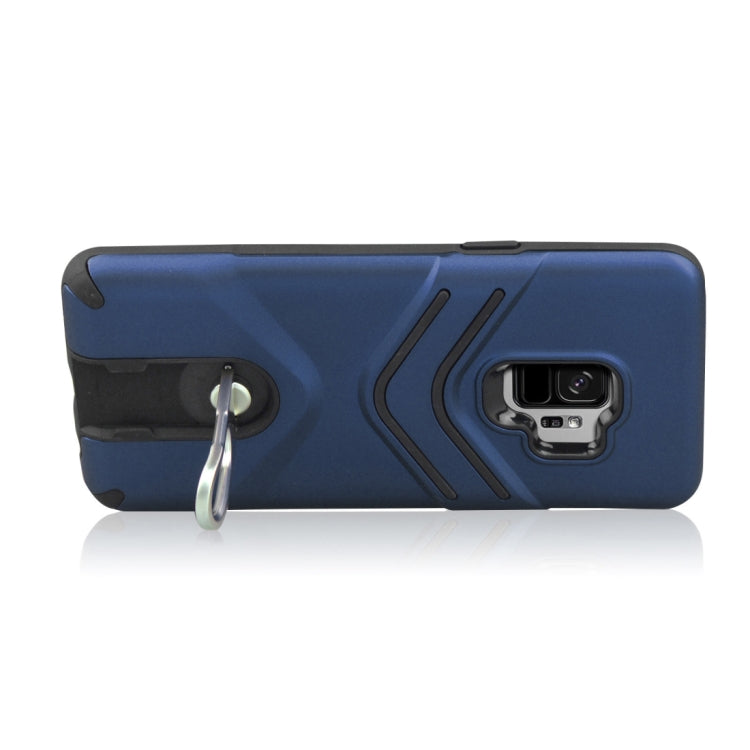 For Galaxy S9 TPU + PC Shockproof Protective Back Case with Rotatable Holder