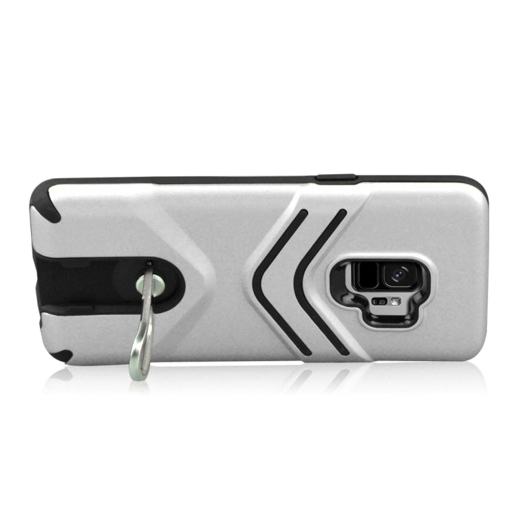 For Galaxy S9 TPU + PC Shockproof Protective Back Case with Rotatable Holder