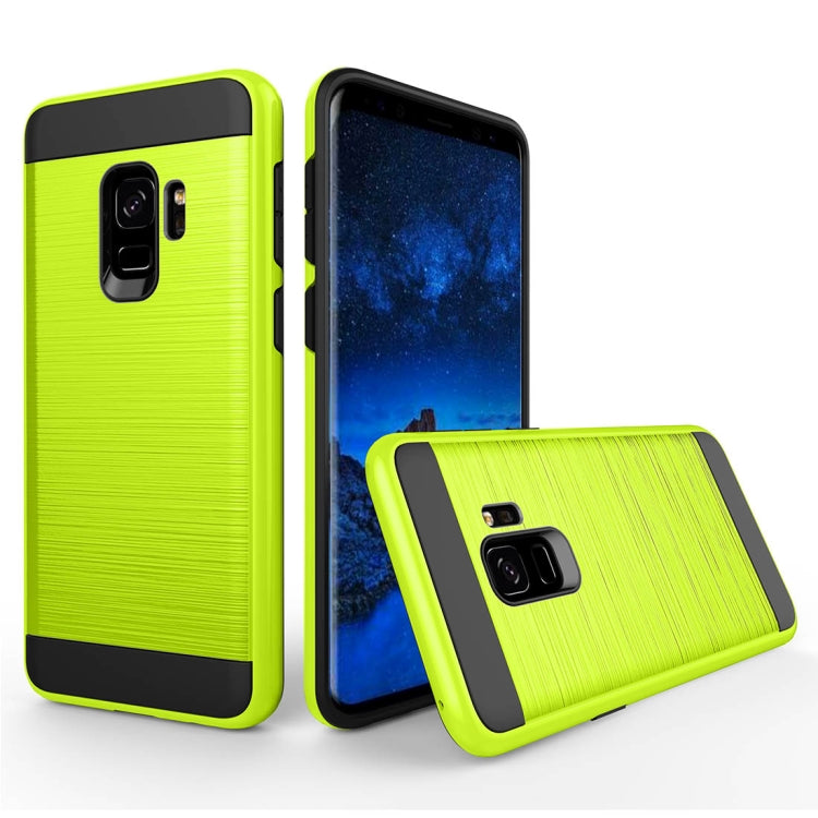 For Galaxy S9 Brushed Texture Dropproof Protective Back Cover Case