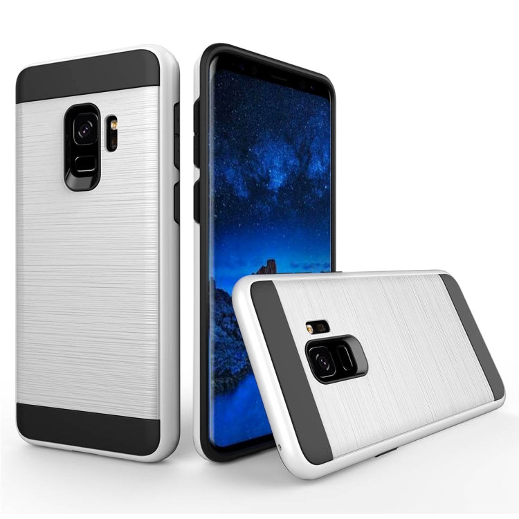 For Galaxy S9 Brushed Texture Dropproof Protective Back Cover Case