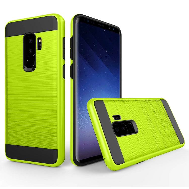For Galaxy S9+ Brushed Texture Dropproof Protective Back Cover Case
