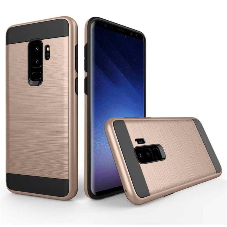 For Galaxy S9+ Brushed Texture Dropproof Protective Back Cover Case