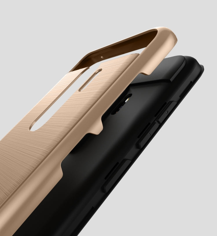 For Galaxy S9+ Brushed Texture Dropproof Protective Back Cover Case