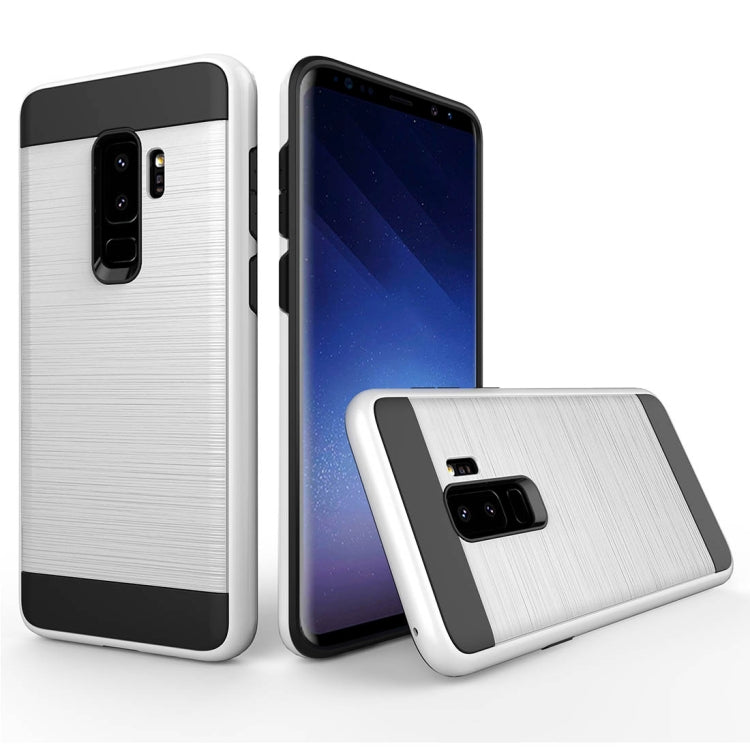 For Galaxy S9+ Brushed Texture Dropproof Protective Back Cover Case