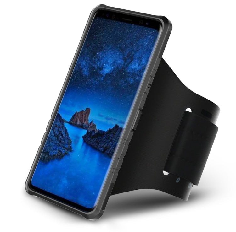 For Galaxy S9 TPU + PC Gearwheel Style Multi-function Outdoor Sports Protective Back Cover Case With 360 Degree Rotatable Holder & Armband