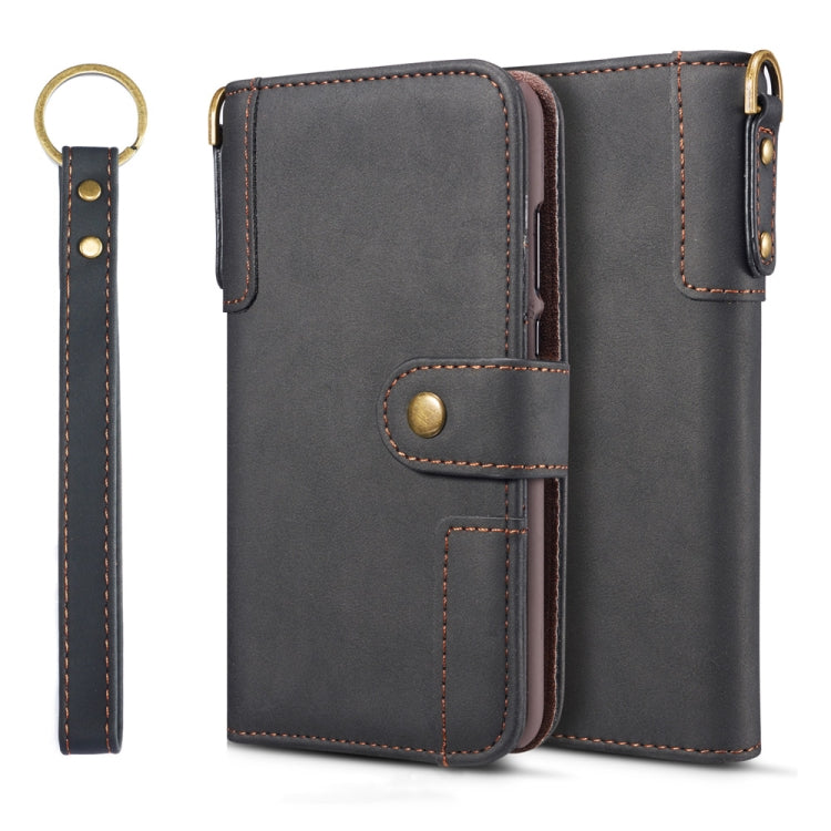 Cowhide Texture Horizontal Flip Leather Case for Galaxy S10, with Holder & Card Slots & Wallet & Sling