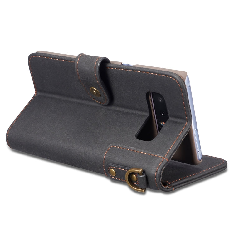 Cowhide Texture Horizontal Flip Leather Case for Galaxy S10, with Holder & Card Slots & Wallet & Sling