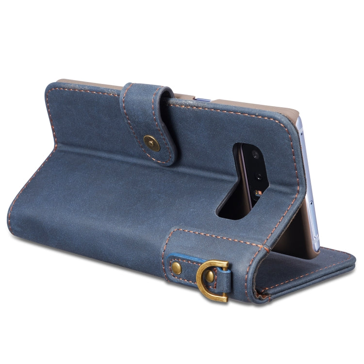 Cowhide Texture Horizontal Flip Leather Case for Galaxy S10, with Holder & Card Slots & Wallet & Sling