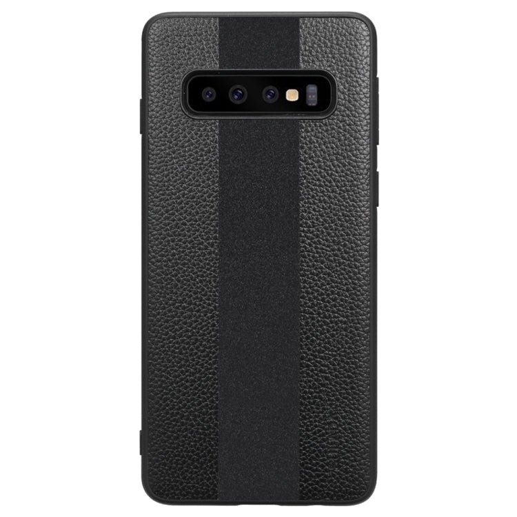 SULADA Anti-slip TPU + Handmade Leather Case for Galaxy S10