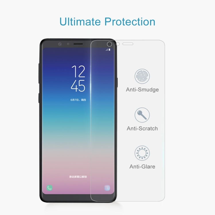 2 PCS 0.26mm 9H 2.5D Tempered Glass Film for Galaxy A9 Star