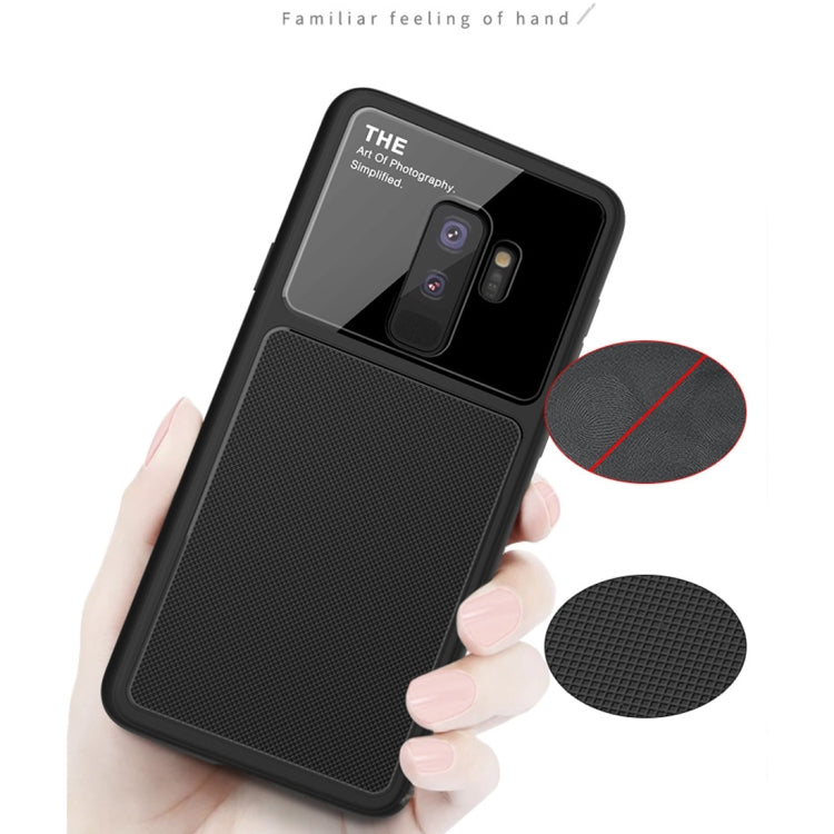 Lenuo LeJazz Series for Galaxy S9+ Shockproof TPU + Glass Protective Back Case
