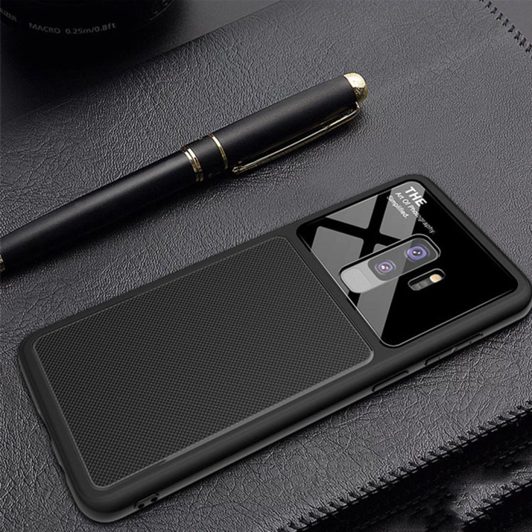 Lenuo LeJazz Series for Galaxy S9+ Shockproof TPU + Glass Protective Back Case