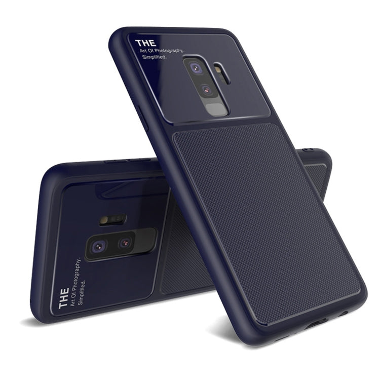 Lenuo LeJazz Series for Galaxy S9+ Shockproof TPU + Glass Protective Back Case