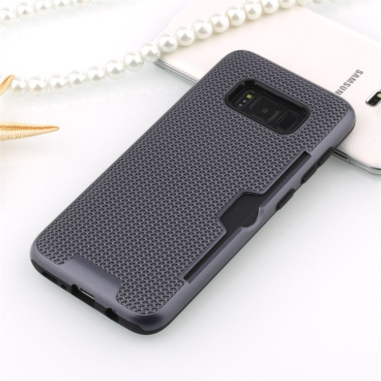 For Galaxy S8 Shockproof Dream Catcher PC Texture TPU Protective Case with Card Slots