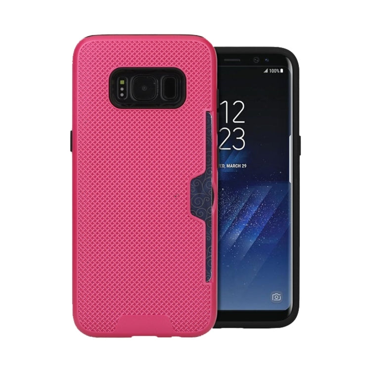For Galaxy S8 Shockproof Dream Catcher PC Texture TPU Protective Case with Card Slots