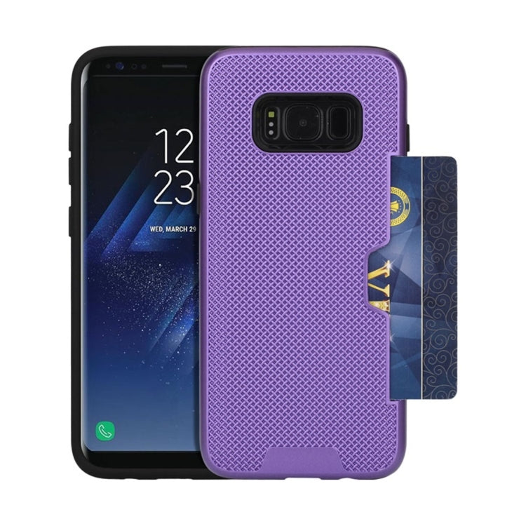 For Galaxy S8 Shockproof Dream Catcher PC Texture TPU Protective Case with Card Slots