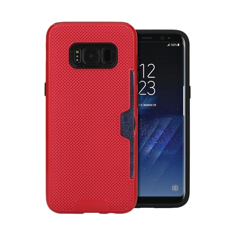 For Galaxy S8 Shockproof Dream Catcher PC Texture TPU Protective Case with Card Slots