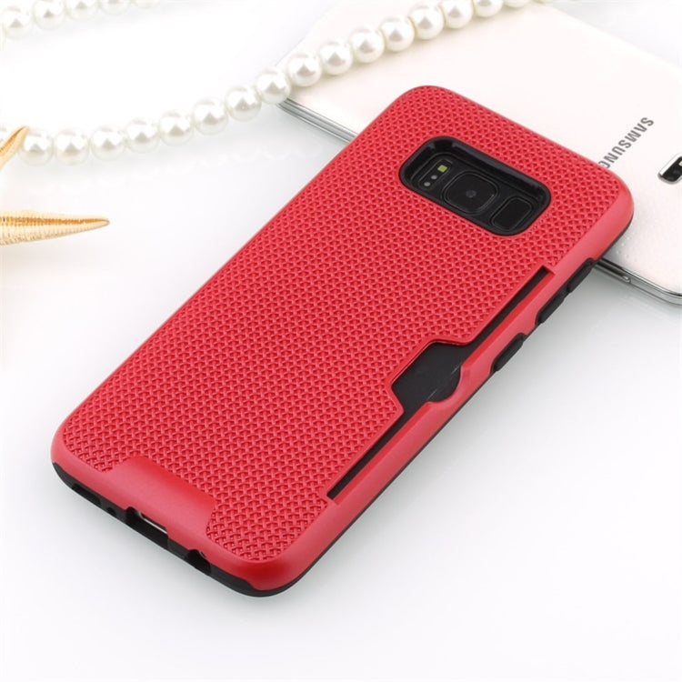 For Galaxy S8 Shockproof Dream Catcher PC Texture TPU Protective Case with Card Slots