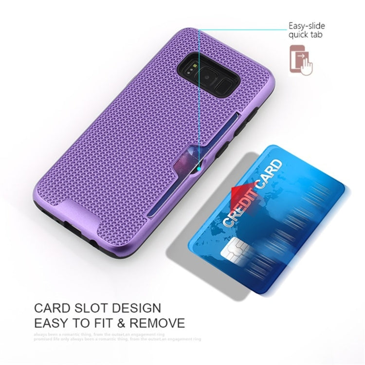For Galaxy S8 Shockproof Dream Catcher PC Texture TPU Protective Case with Card Slots