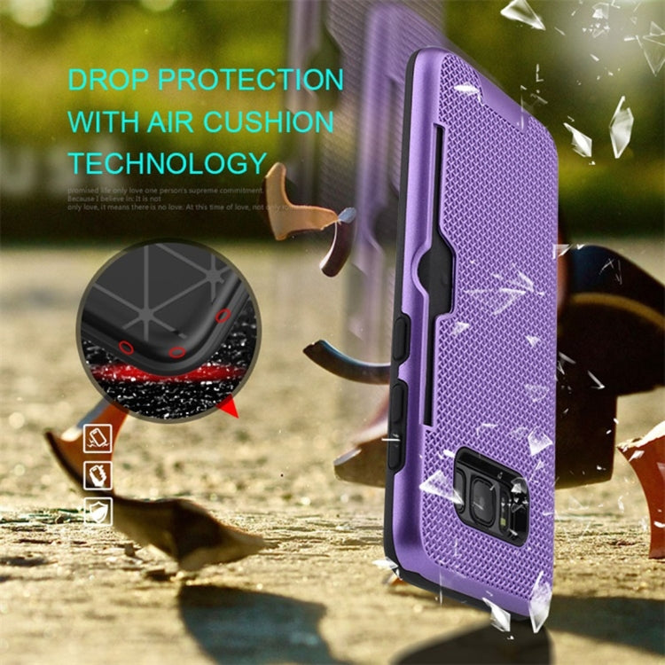 For Galaxy S8 Shockproof Dream Catcher PC Texture TPU Protective Case with Card Slots