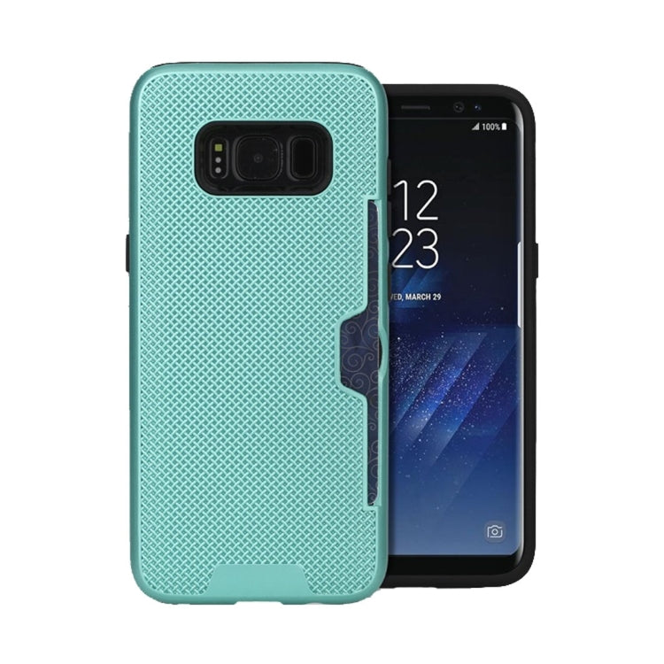 For Galaxy S8 + / G955 Shockproof Dream Catcher PC Texture TPU Protective Case Back Cover Case with Card Slots