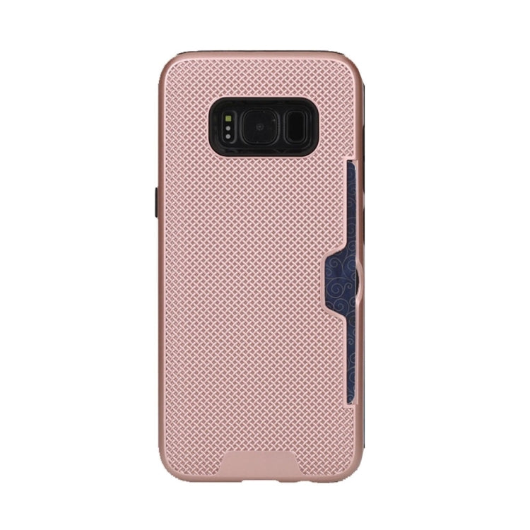 For Galaxy S8 + / G955 Shockproof Dream Catcher PC Texture TPU Protective Case Back Cover Case with Card Slots