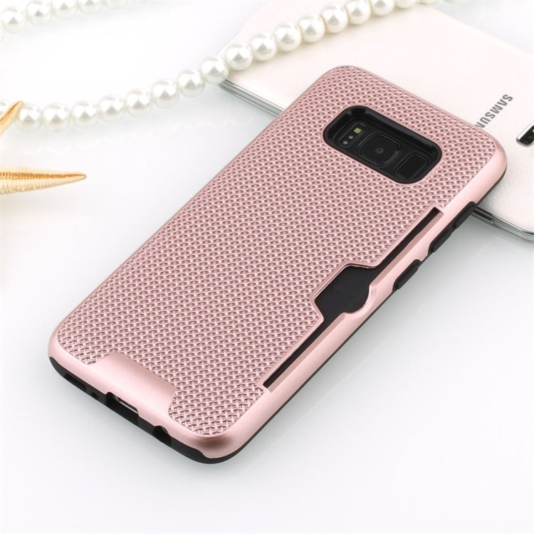 For Galaxy S8 + / G955 Shockproof Dream Catcher PC Texture TPU Protective Case Back Cover Case with Card Slots