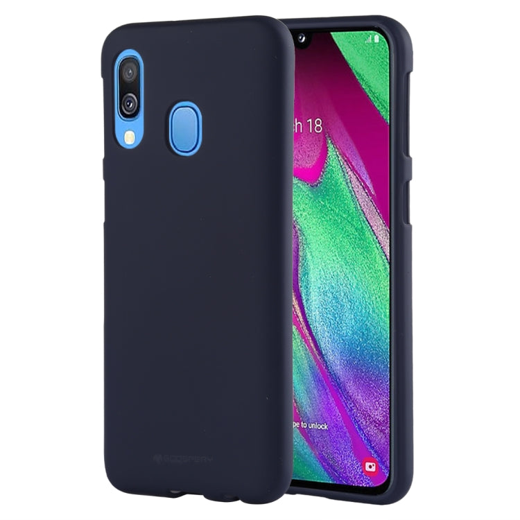 GOOSPERY SOFT FEELING  Liquid TPU Drop Protection Soft Shell for Galaxy A40