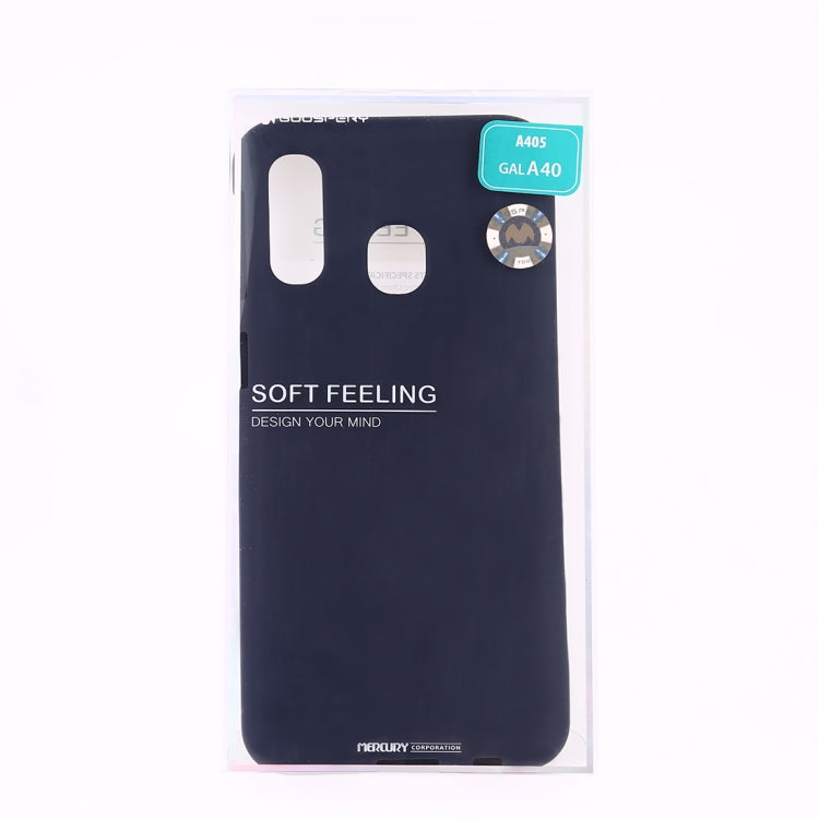 GOOSPERY SOFT FEELING  Liquid TPU Drop Protection Soft Shell for Galaxy A40