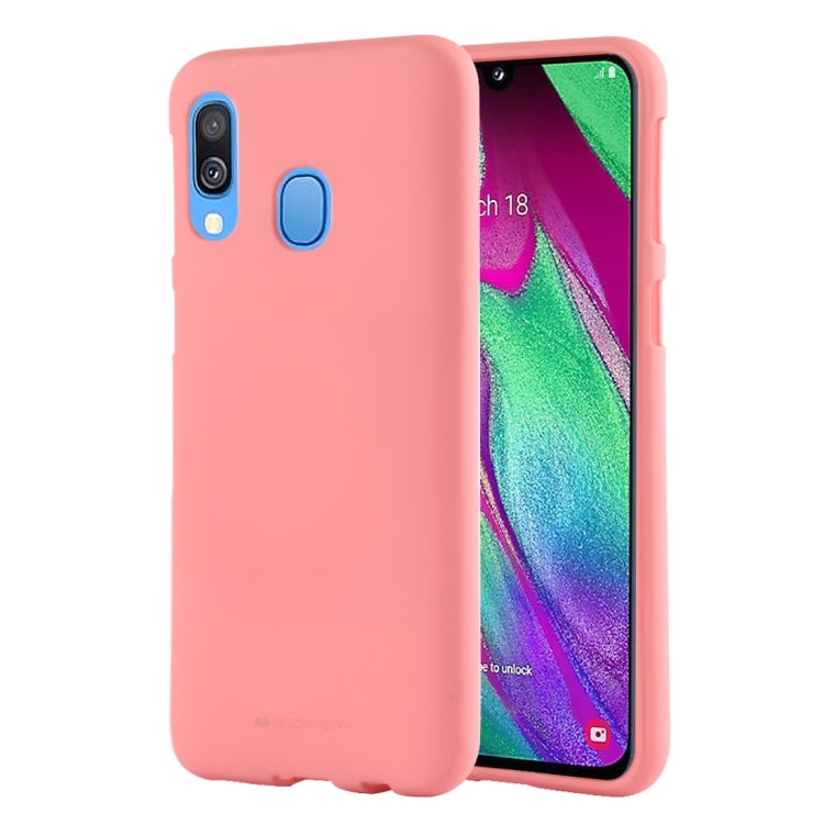 GOOSPERY SOFT FEELING  Liquid TPU Drop Protection Soft Shell for Galaxy A40