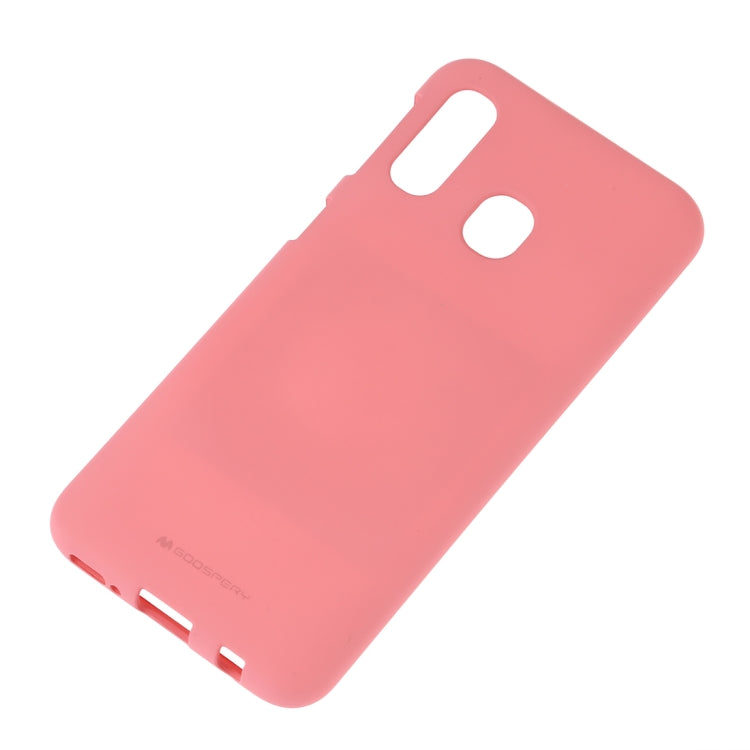 GOOSPERY SOFT FEELING  Liquid TPU Drop Protection Soft Shell for Galaxy A40