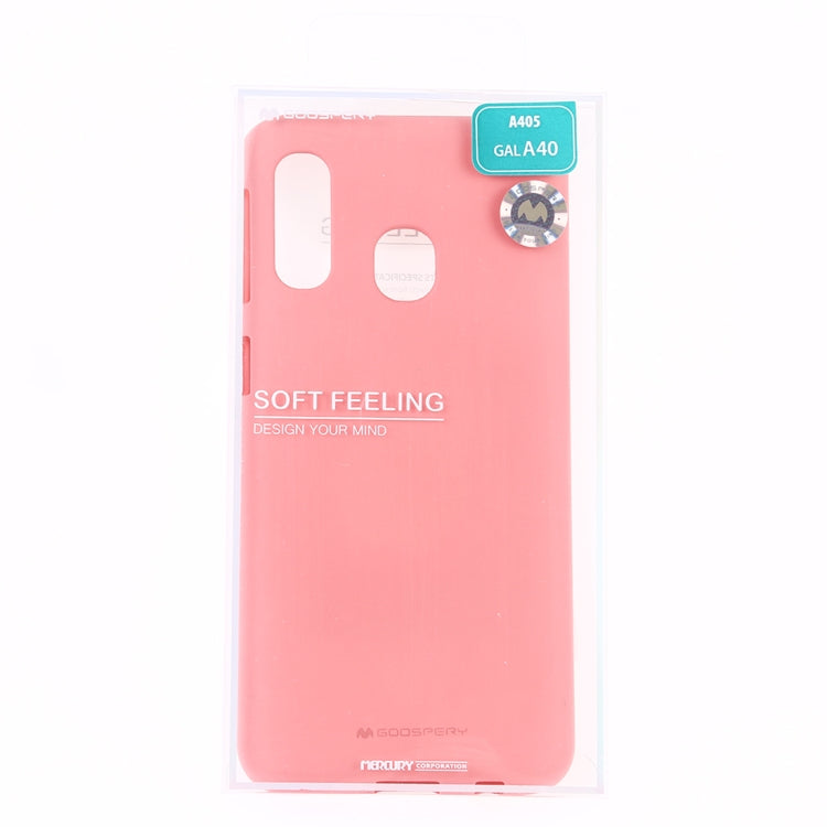 GOOSPERY SOFT FEELING  Liquid TPU Drop Protection Soft Shell for Galaxy A40