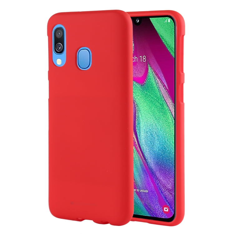 GOOSPERY SOFT FEELING  Liquid TPU Drop Protection Soft Shell for Galaxy A40
