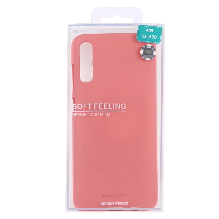GOOSPERY SOFT FEELING  Liquid TPU Drop Protection Soft Shell for Galaxy A70