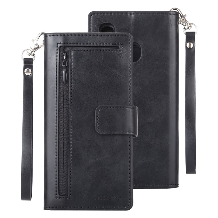 GOOSPERY DETACHABLE DIARY Horizontal Flip Leather Case with Holder & Card Slots & Zipper & Wallet for Galaxy A40