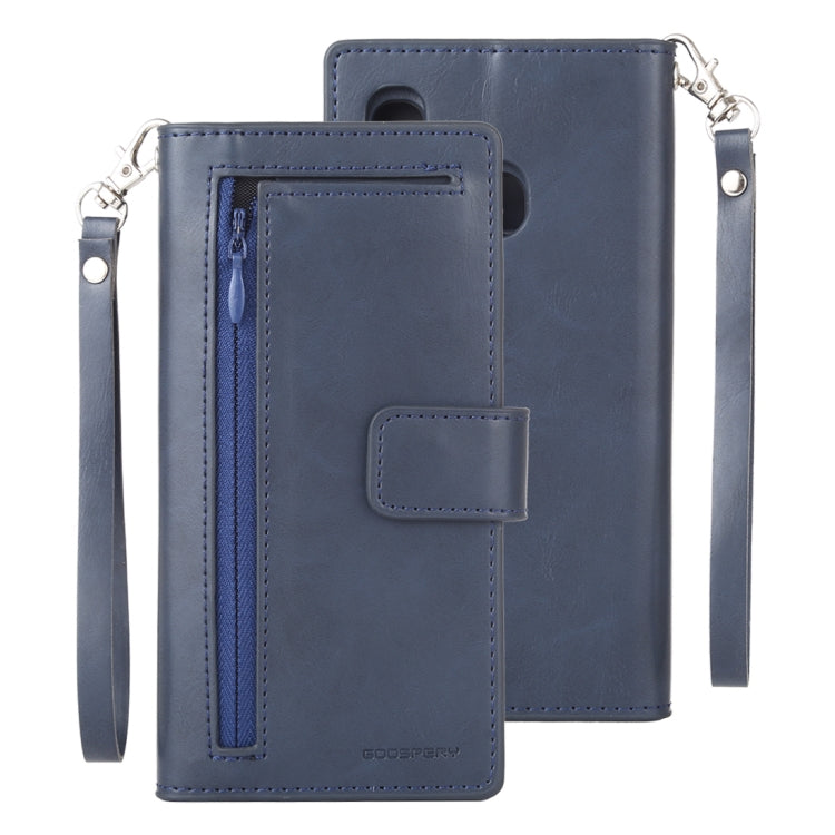 GOOSPERY DETACHABLE DIARY Horizontal Flip Leather Case with Holder & Card Slots & Zipper & Wallet for Galaxy A40