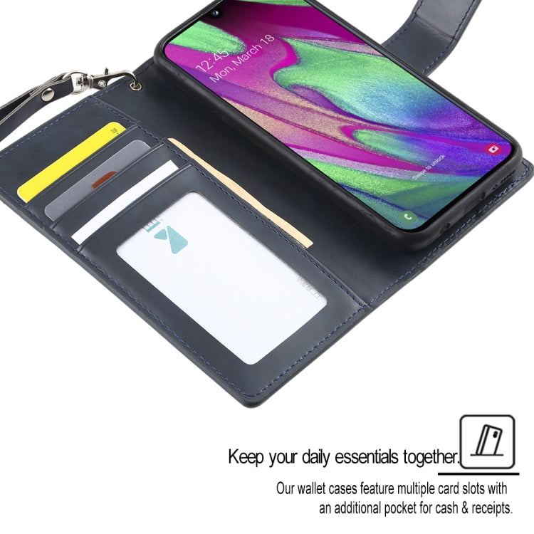 GOOSPERY DETACHABLE DIARY Horizontal Flip Leather Case with Holder & Card Slots & Zipper & Wallet for Galaxy A40
