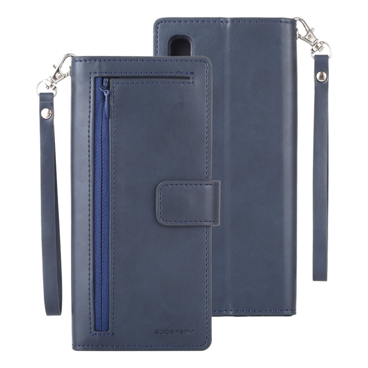 GOOSPERY DETACHABLE DIARY Horizontal Flip Leather Case with Holder & Card Slots & Zipper & Wallet for Galaxy A50