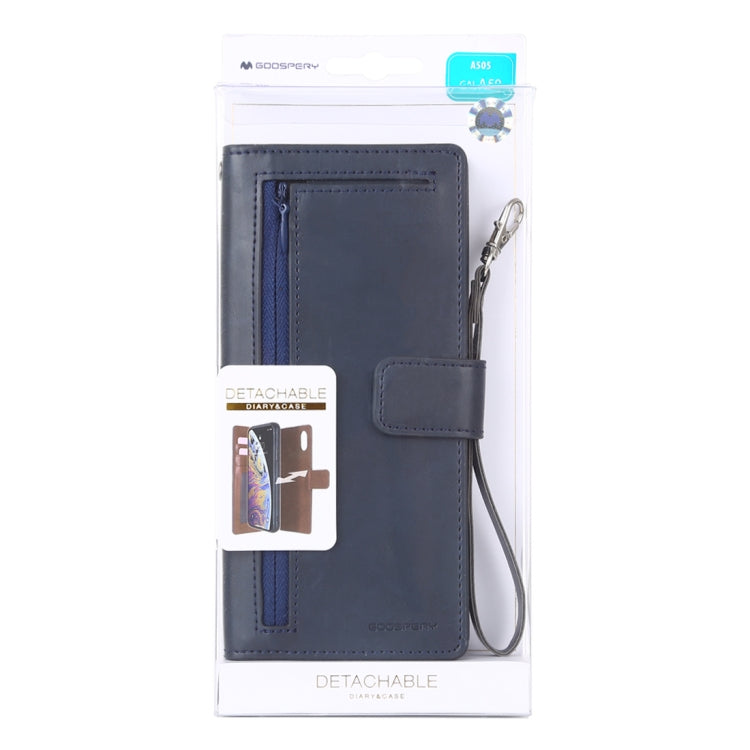 GOOSPERY DETACHABLE DIARY Horizontal Flip Leather Case with Holder & Card Slots & Zipper & Wallet for Galaxy A50