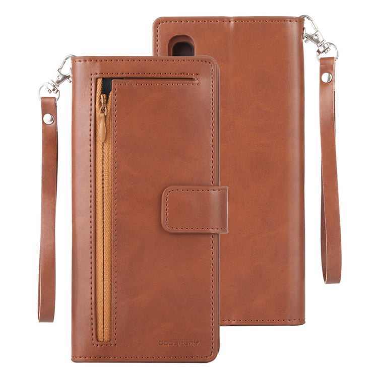 GOOSPERY DETACHABLE DIARY Horizontal Flip Leather Case with Holder & Card Slots & Zipper & Wallet for Galaxy A50