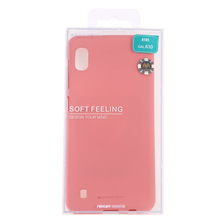 GOOSPERY SOFT FEELING  Liquid TPU Drop Protection Soft Shell for Galaxy A10