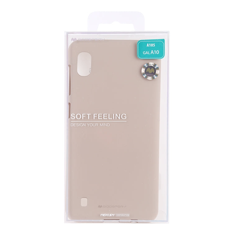 GOOSPERY SOFT FEELING  Liquid TPU Drop Protection Soft Shell for Galaxy A10