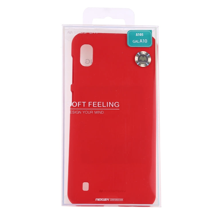 GOOSPERY SOFT FEELING  Liquid TPU Drop Protection Soft Shell for Galaxy A10