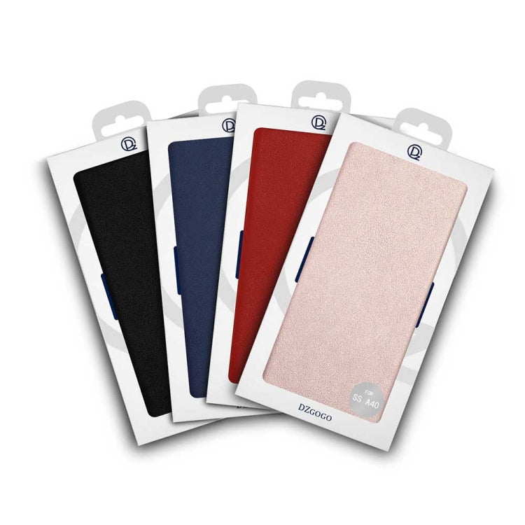 DZGOGO MILO Series PC + PU Horizontal Flip Leather Case for Galaxy A40, with Holder & Card Slot & Wallet